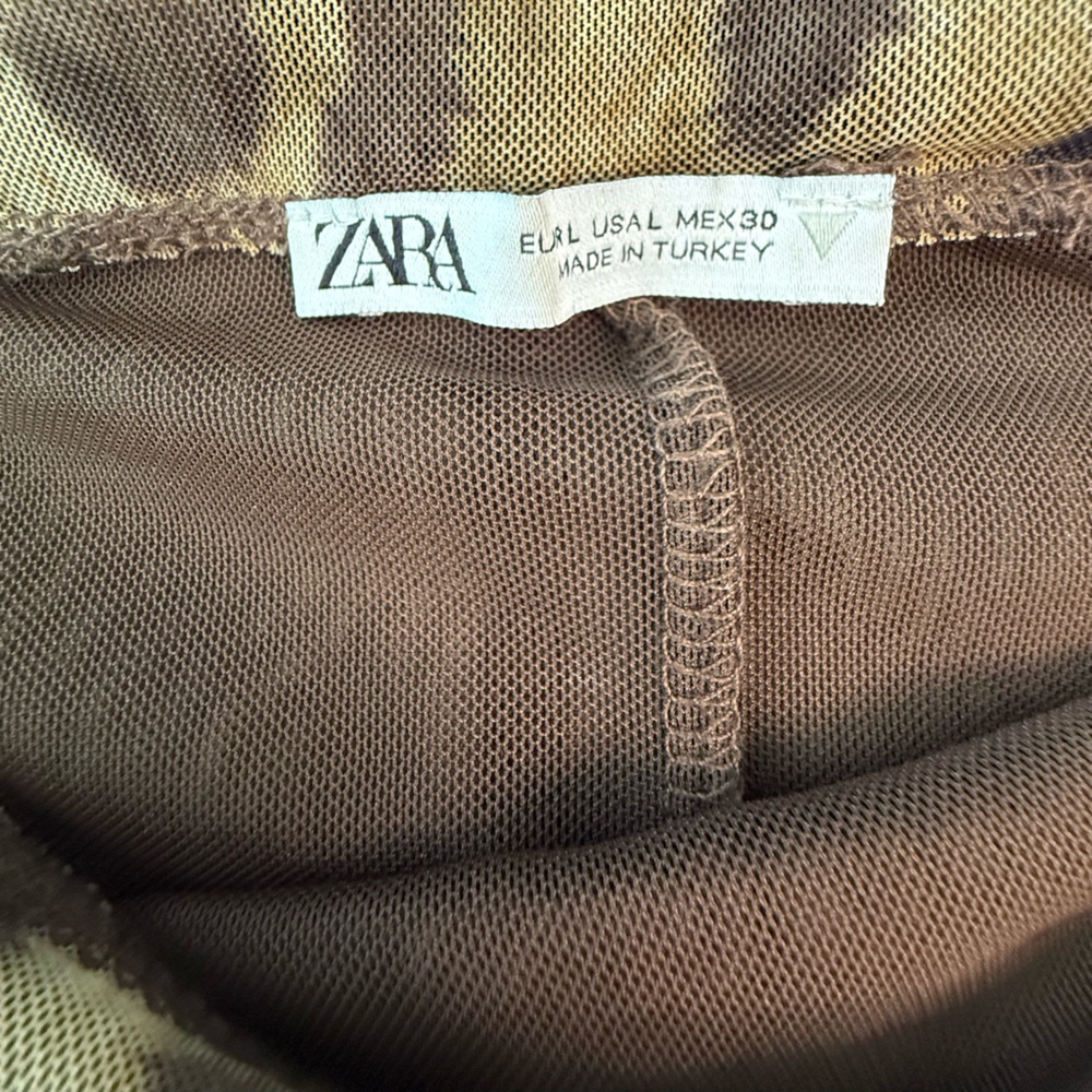Zara Brown Mesh Strapless Set - Picture 11 of 13